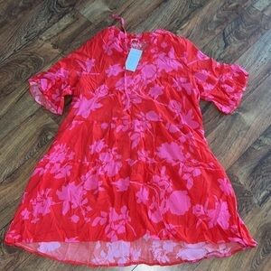 𝅺qincao 2XL Floral Dress NWT